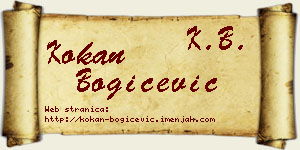Kokan Bogičević vizit kartica